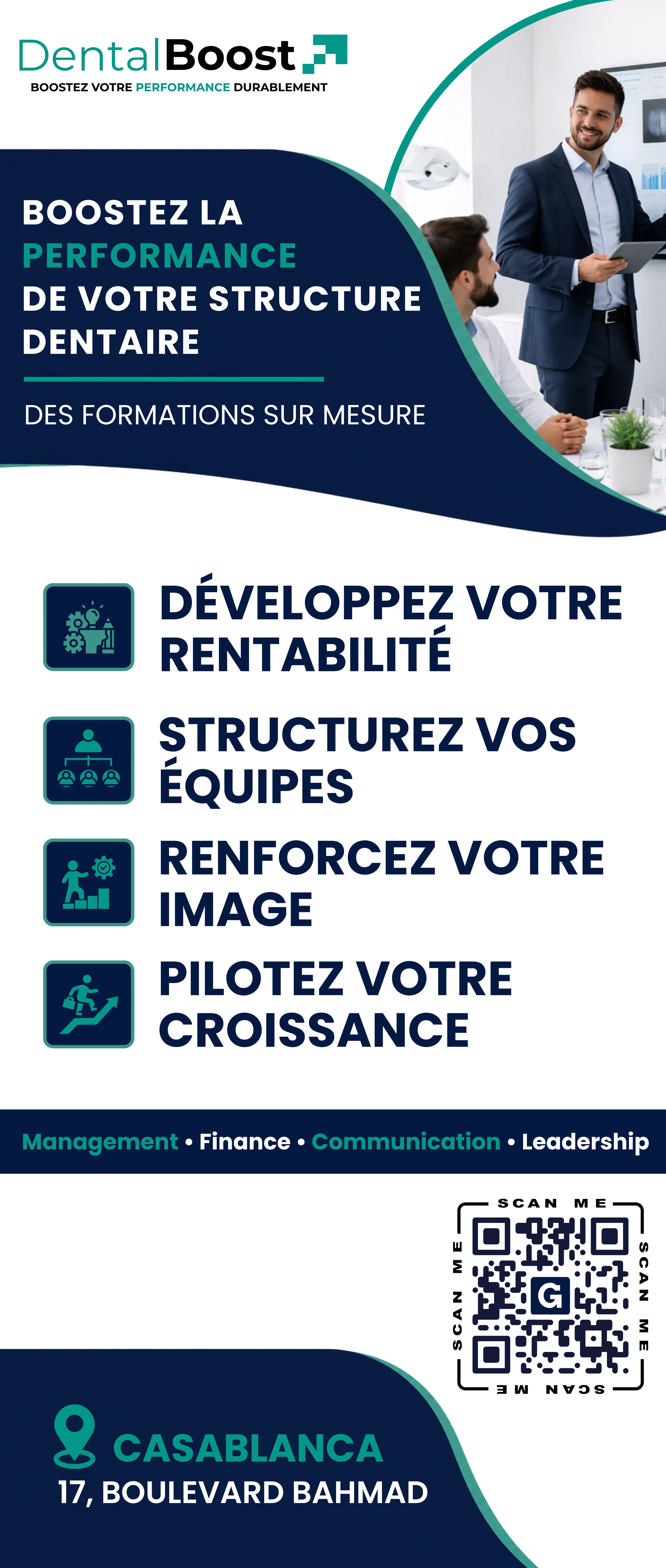 Roll-up DentalBoost performance structure dentaire