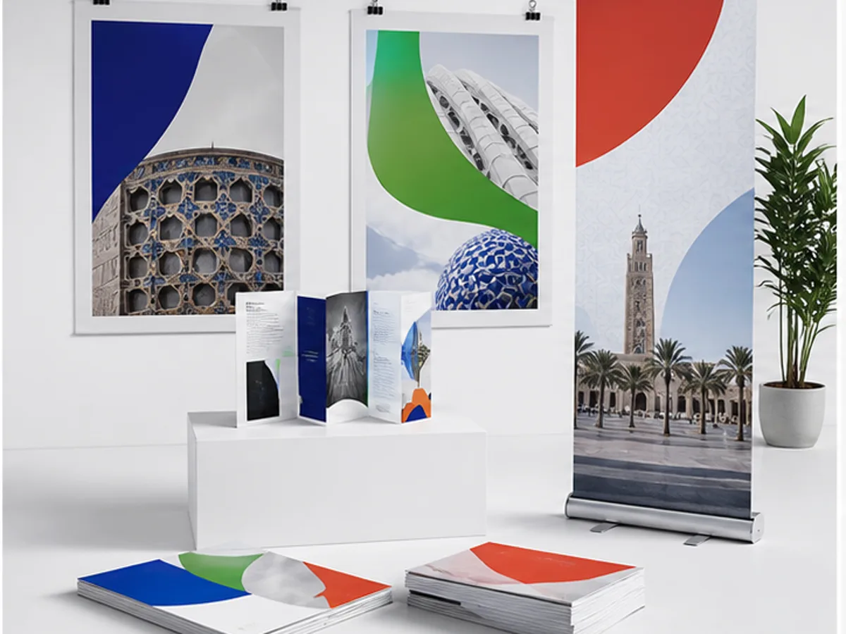 Affiches, fiches commerciales et roll-ups