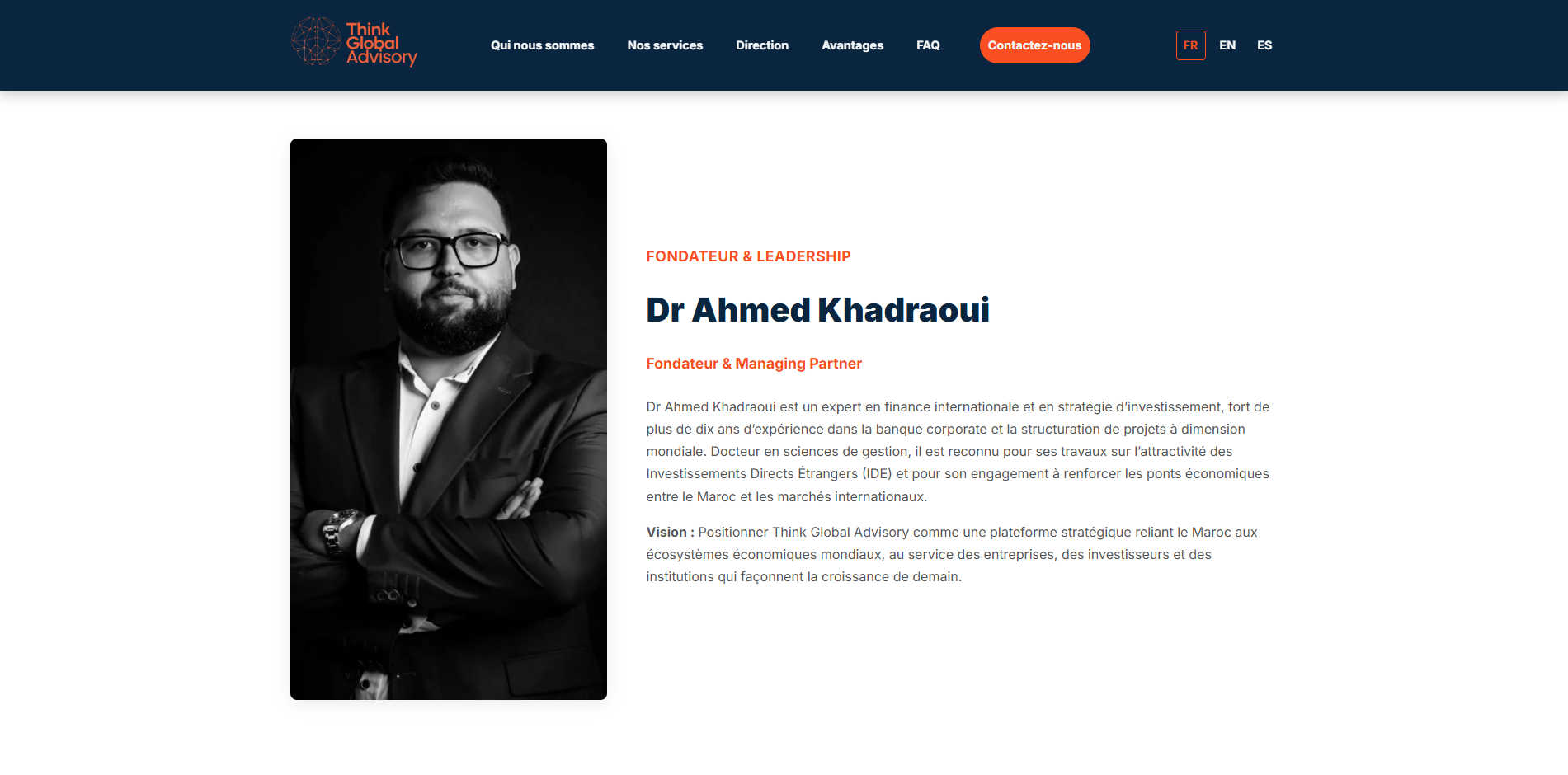 Think Global Advisory - Site Web